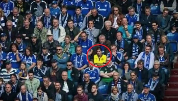 BVB-Fan auf Schalke