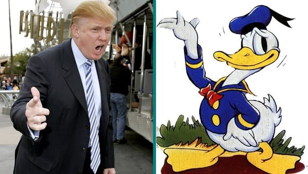 Donald Trump und Donald Duck